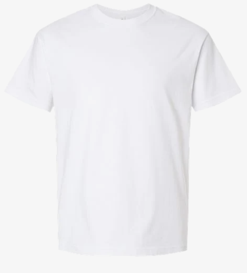 Blank white cotton t-shirt